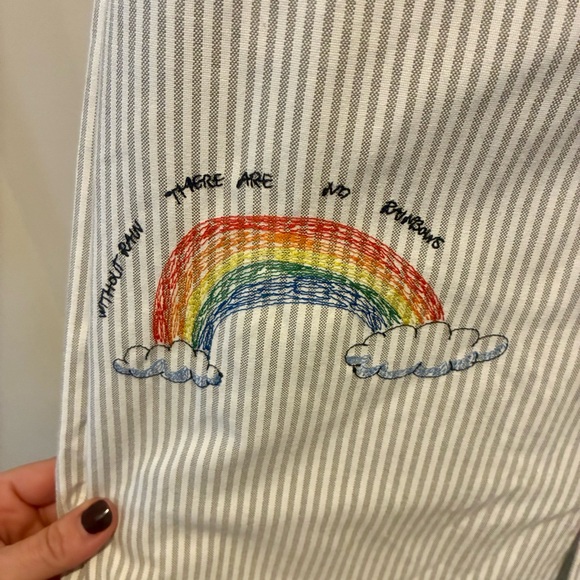 Teddy Fresh by Hila Klein Embroidered Doodles Shirt, Size Medium. - Picture 12 of 16